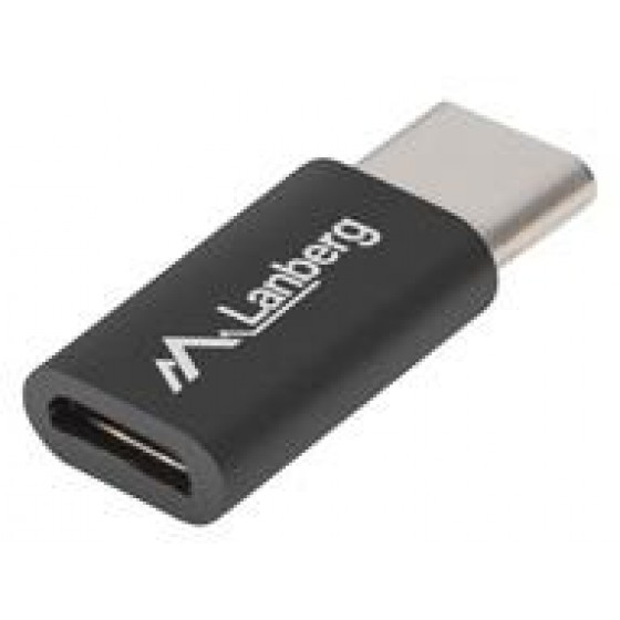 ADAPTER USB-C(M) 2.0->USB MICRO(F) CZARNY