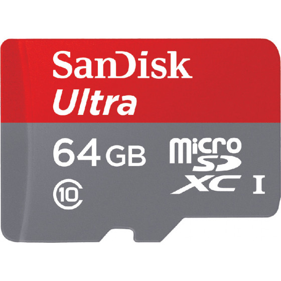 KARTA SANDISK ULTRA microSDXC 64 GB 120MB/s A1 Cl.10 UHS-I + ADAPTER