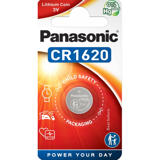 Bateria CR1620 1BL PANASONIC 3V 70mAh (1 szt.)