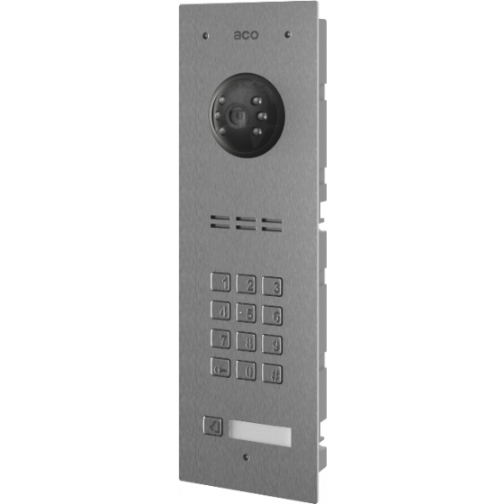 ACO FAM-PV-1NPZSACC Panel cyfrowy Familio PV z 1 przyciskiem, zamek szyfr. podtynkowy