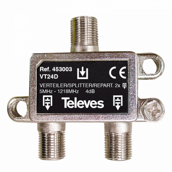 Rozgałęźnik antenowy rtv 2-drożny F2D 453003 TELEVES