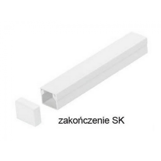 Osprzęt do listew elektroinstalacyjnych, zakończenie BIAŁY SK 20x14 (1szt.)
