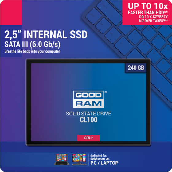 DYSK SSD GOODRAM CL100 G2 240GB SATA3