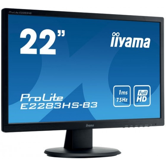 Monitor LED IIYAMA E2283HS-B3 21,5" HDMI DisplayPort