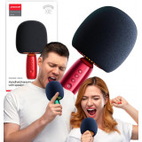 Joyroom mikrofon bezprzewodowy do karaoke z głośnikiem Bluetooth 5.0 2500mAh czerwony JR-K3 red