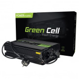 PRZETWORNICA NAPIĘCIA INWERTER Green Cell 12V -> 230V 300W/600W CZYSTA SINUSOIDA INV07