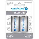 Akumulatorki C / R14 Ni-MH everActive 3500 mAh Silver Line (box 2 szt.)