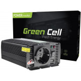 PRZETWORNICA NAPIĘCIA INWERTER Green Cell 24V -> 230V 300W/600W MODYFIKOWANA SINUSOIDA INV02DE