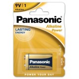 Bateria PANASONIC 9V 6LR61 Alcaline (blister 1 szt.)