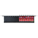 8-kanałowy, separowany konwerter UTP do AHD, HD-CVI, HD-TVI z zabezpieczeniem przeciwprzepięciowym i dystrybucją zasilania EWIMAR LHST-8R-EXT-FPS