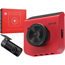 Wideorejestrator 70mai A400 Dash Cam + kamera cofania RC09 czerwony