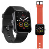 Smartwatch 70mai Maimo Watch czarny + wymienna opaska w kolorze pomarańczowym